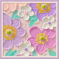 Silk Twill - Painted Petal - 65x65CM