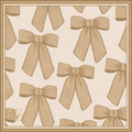 Silk Twill - Honey Ribbon - 65 x 65CM