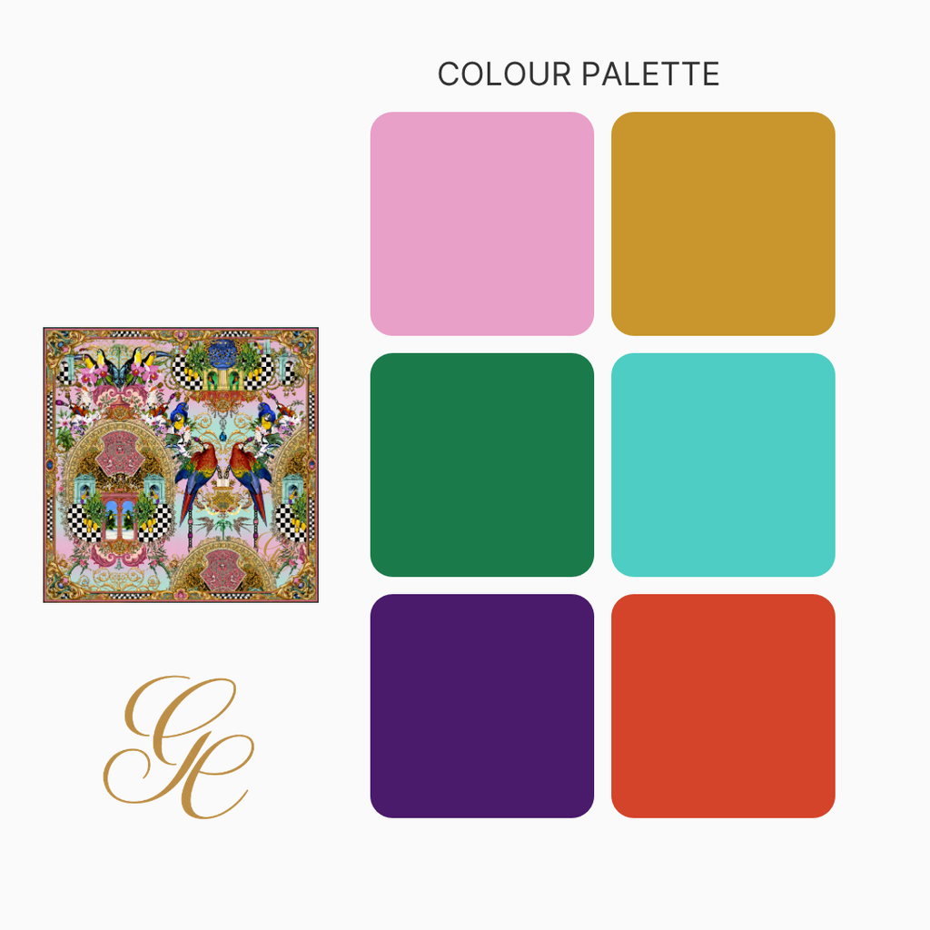 Silk Twill 90 x 90 — Toucan Palace