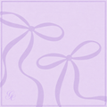 Silk Twill - Lavender Bow - 65 x 65CM