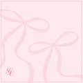 Silk Twill - Blush Bow - 65 X 65