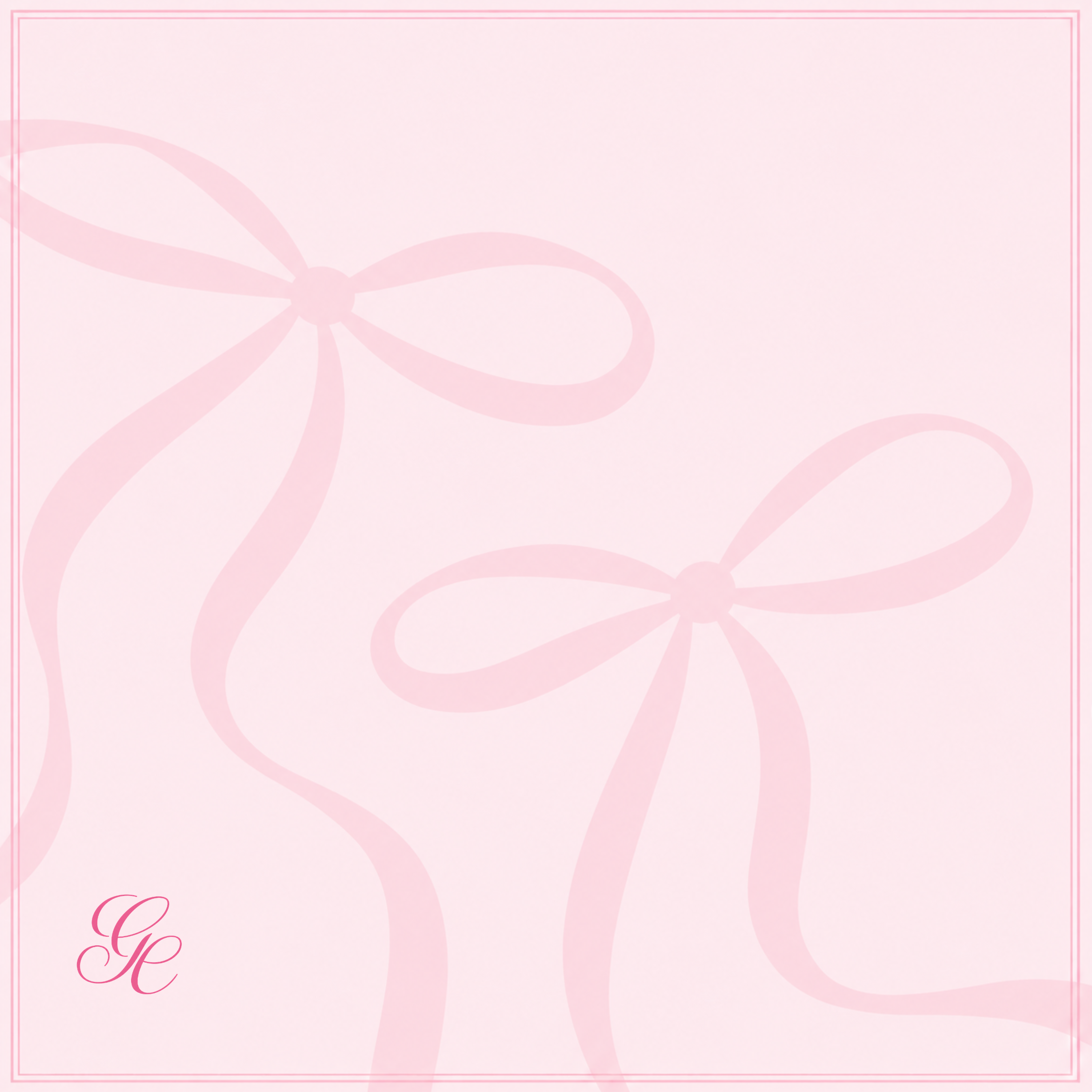 Silk Twill - Blush Bow - 65 X 65
