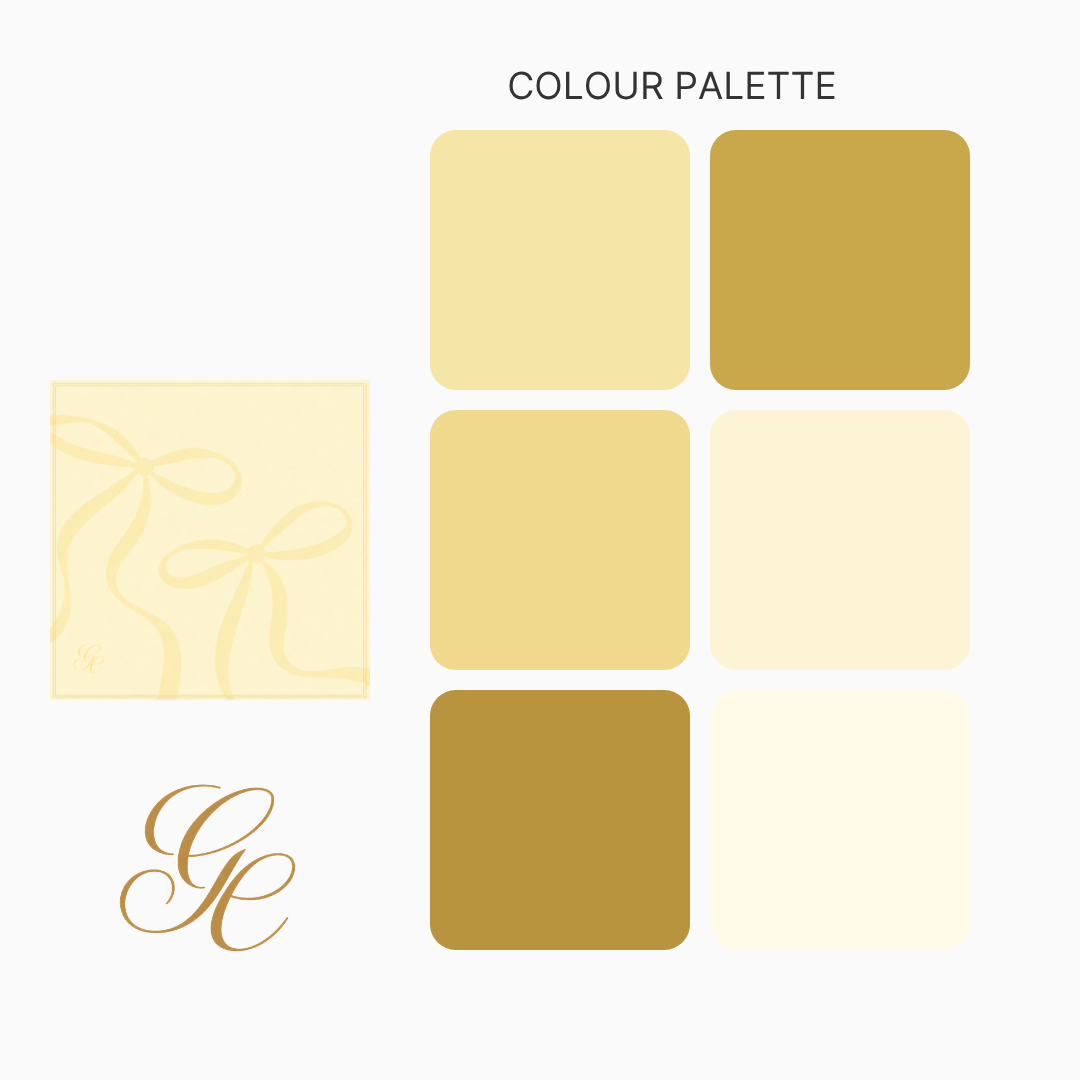 Silk Twill - Pastel Yellow Bow - 65 x 65CM