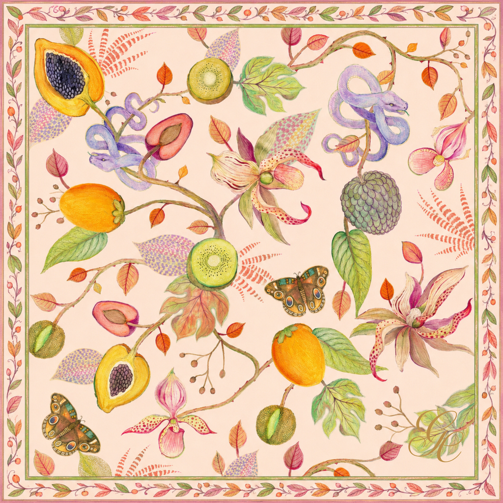 Silk Twill 90 x 90 — Eden Serpent