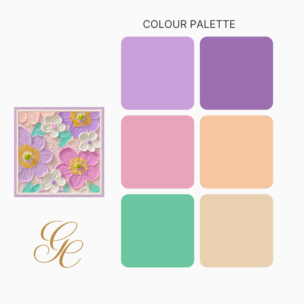 Silk Twill - Painted Petal - 65x65CM