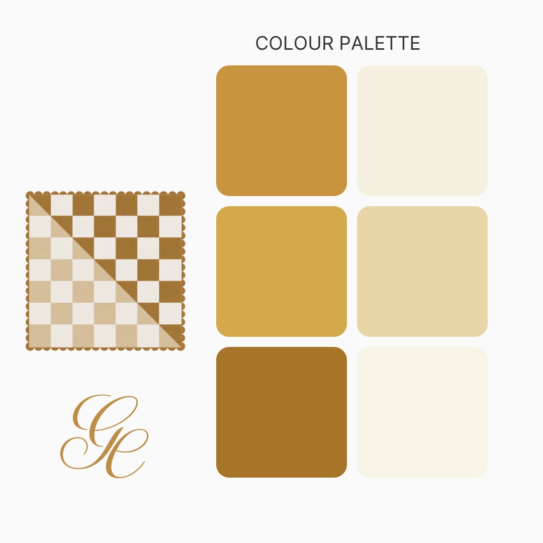 Cotton - Toffee Checker - 65 X 65CM