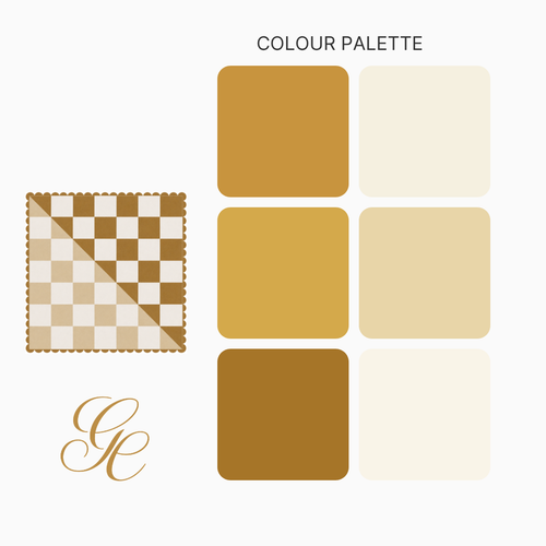Cotton - Toffee Checker - 65 X 65CM