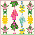 Silk Twill 90 x 90 — Tassel Parade