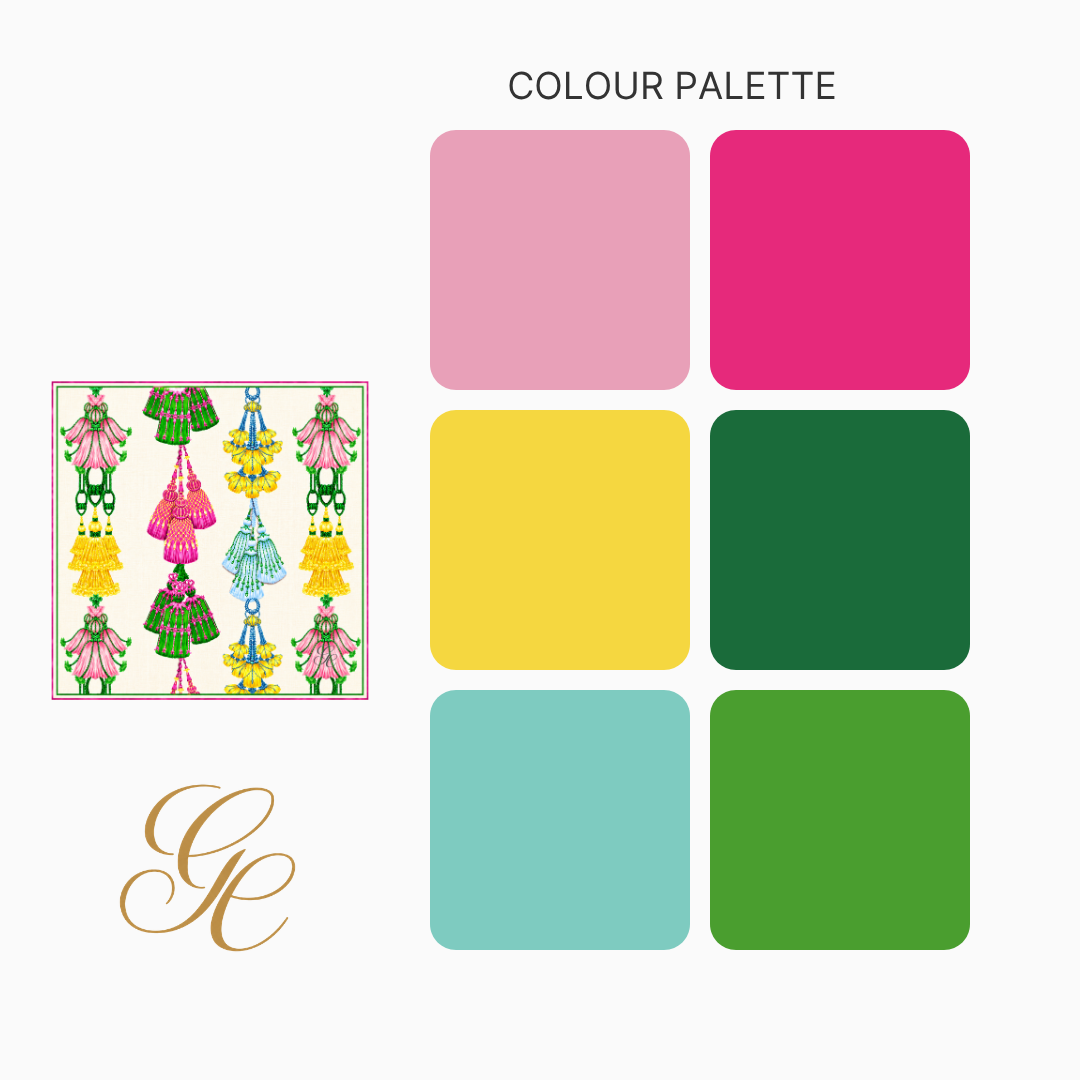 Silk Twill 90 x 90 — Tassel Parade - PERFECTLY IMPERFECT