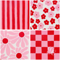 Silk Twill - Cerise Pop - 65x65CM