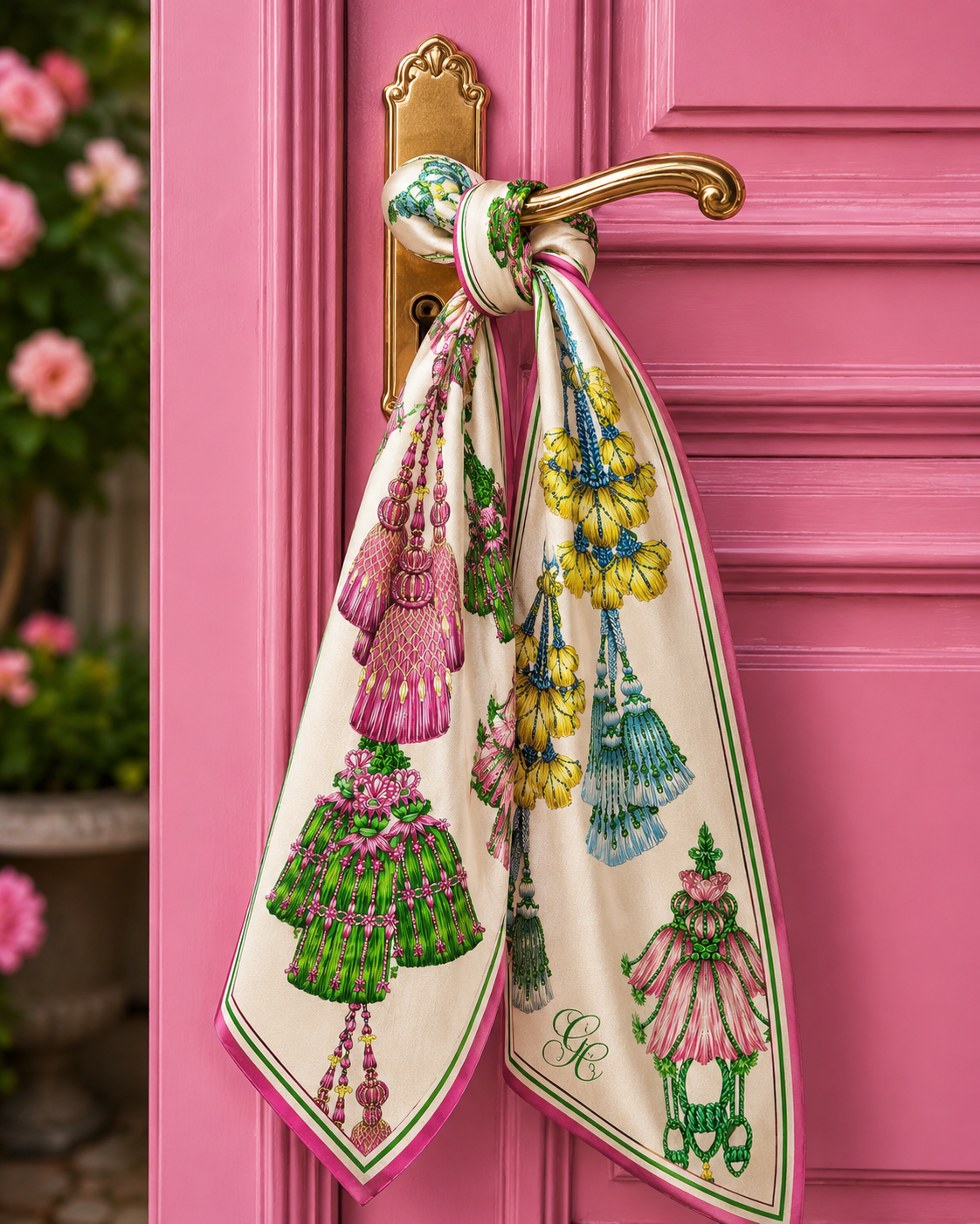 Silk Twill 90 x 90 — Tassel Parade