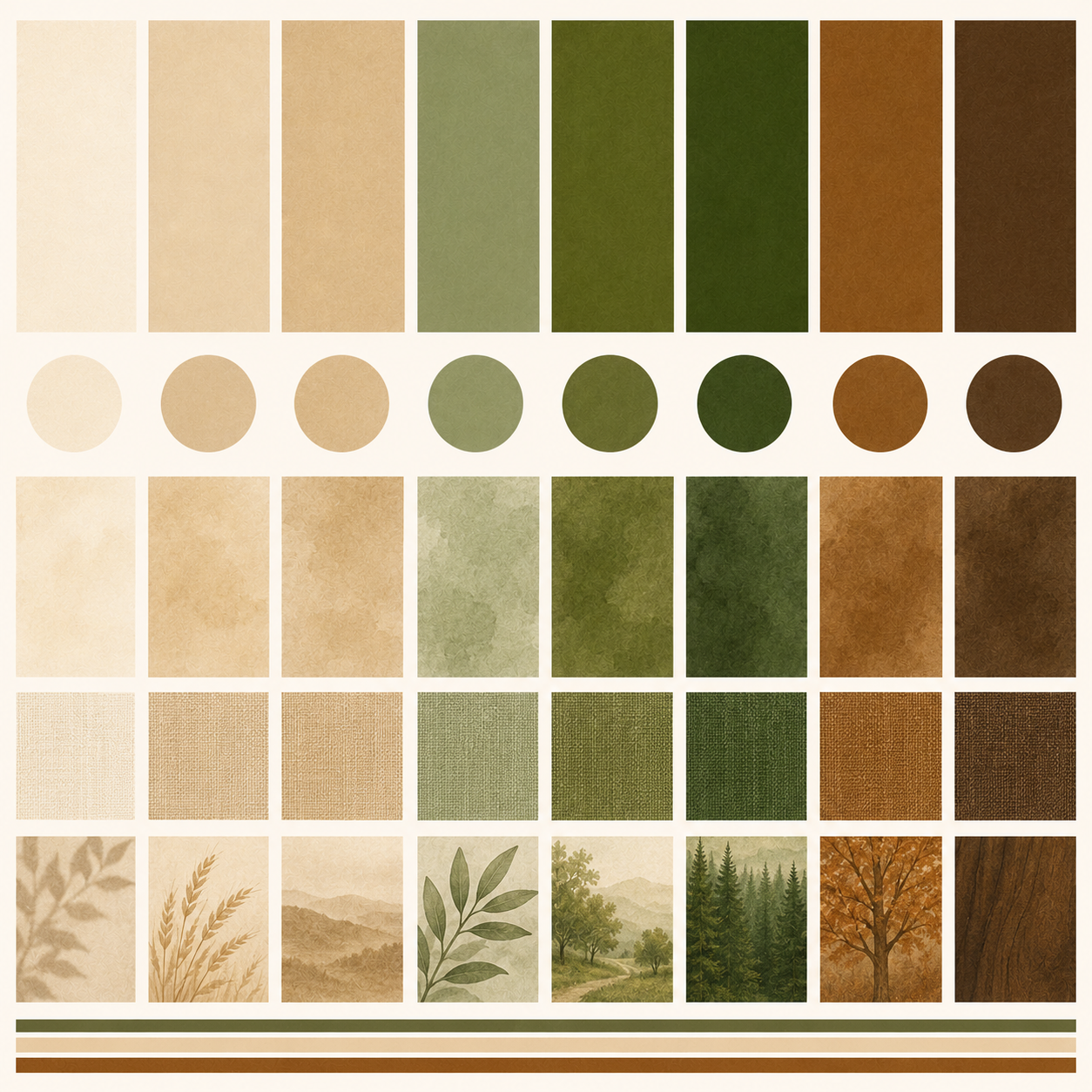 Silk Twill 90x90CM - Forest Crossing