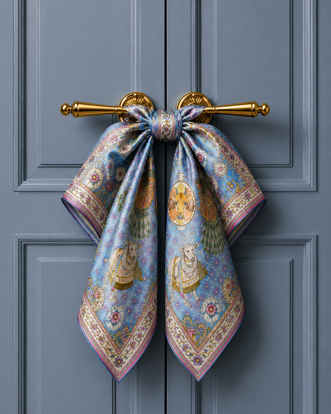 Silk Twill 90 x 90 -Peacock Menagerie