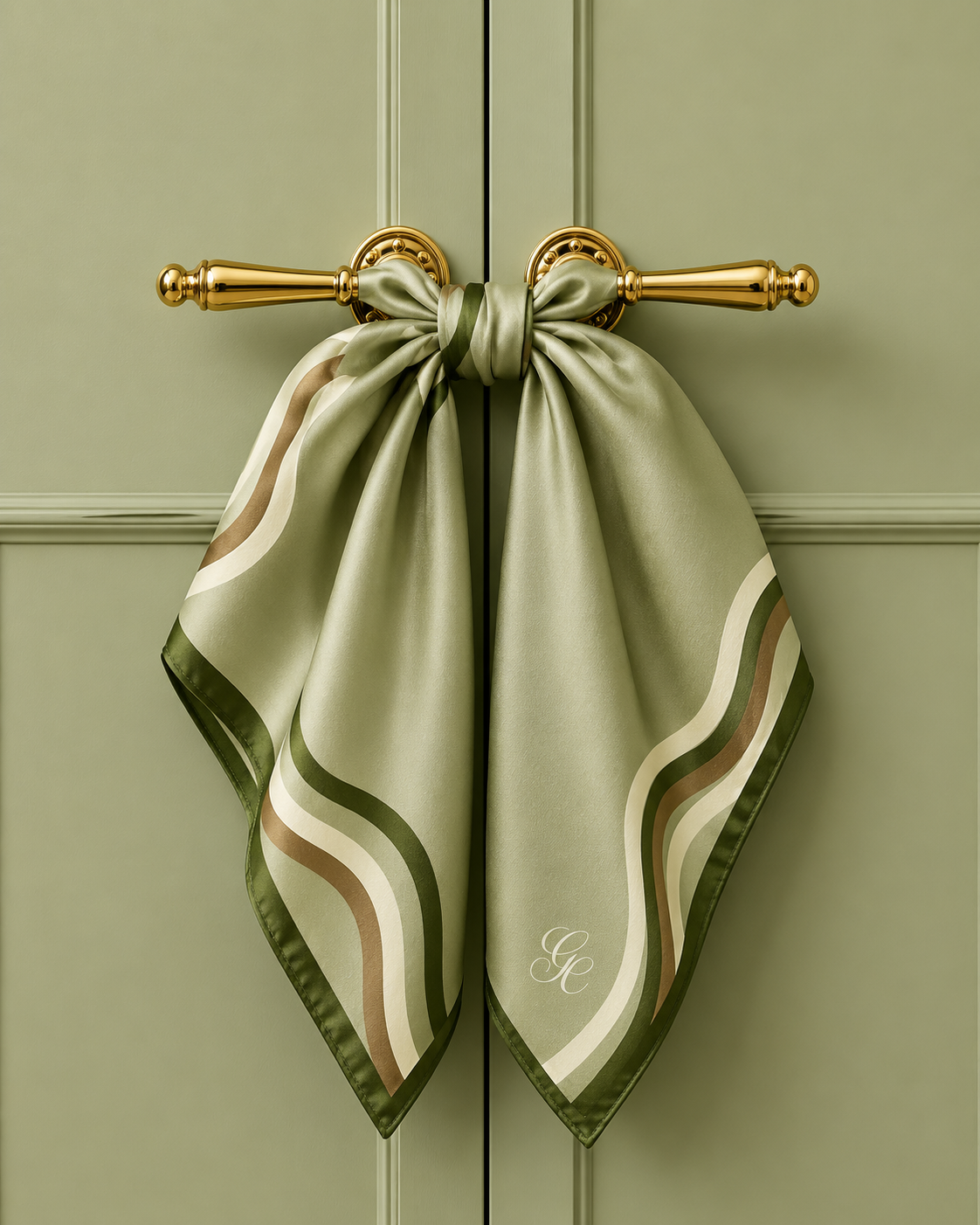 Silk Twill 90 x 90 — Sage Wave