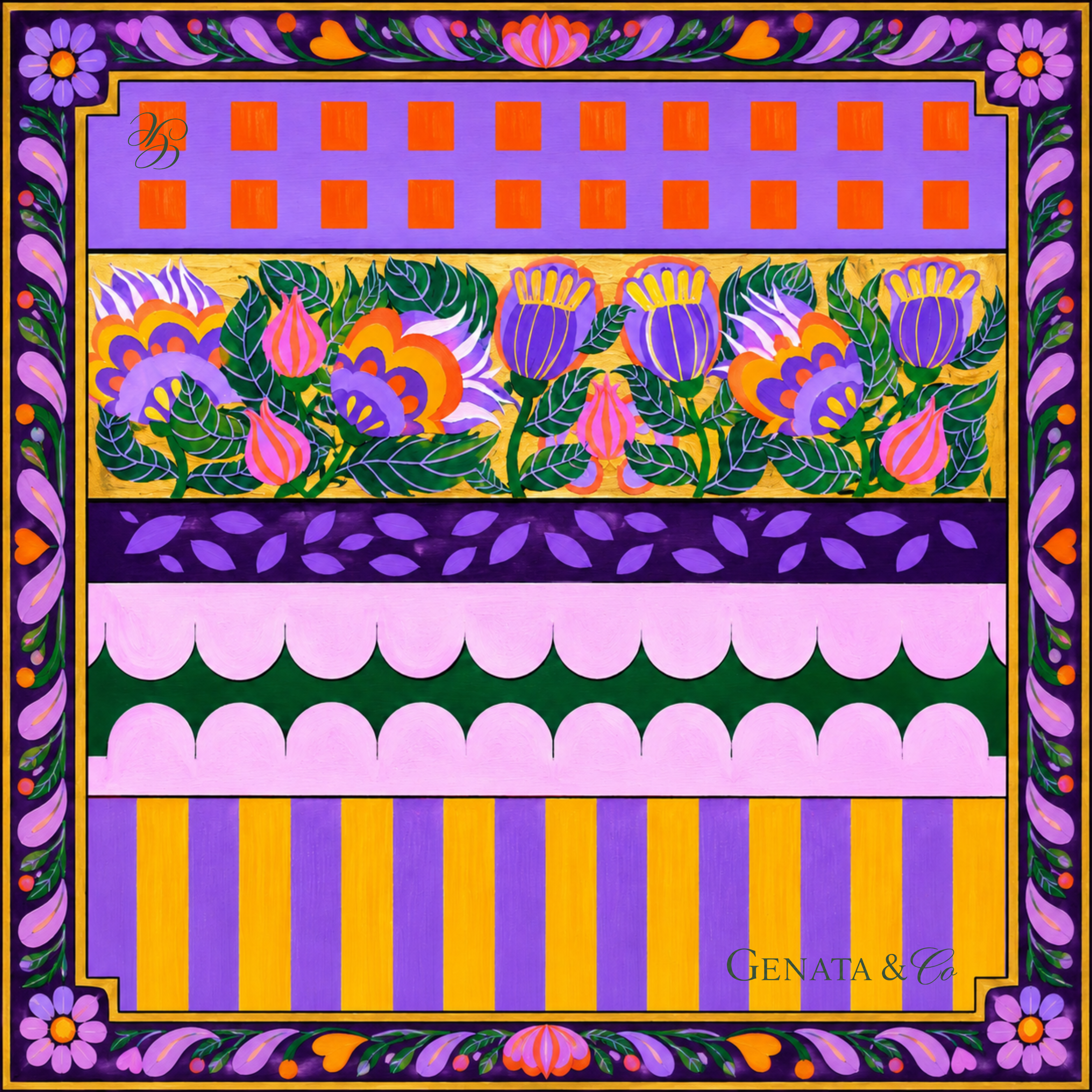 Jardin Baroque - 90x90