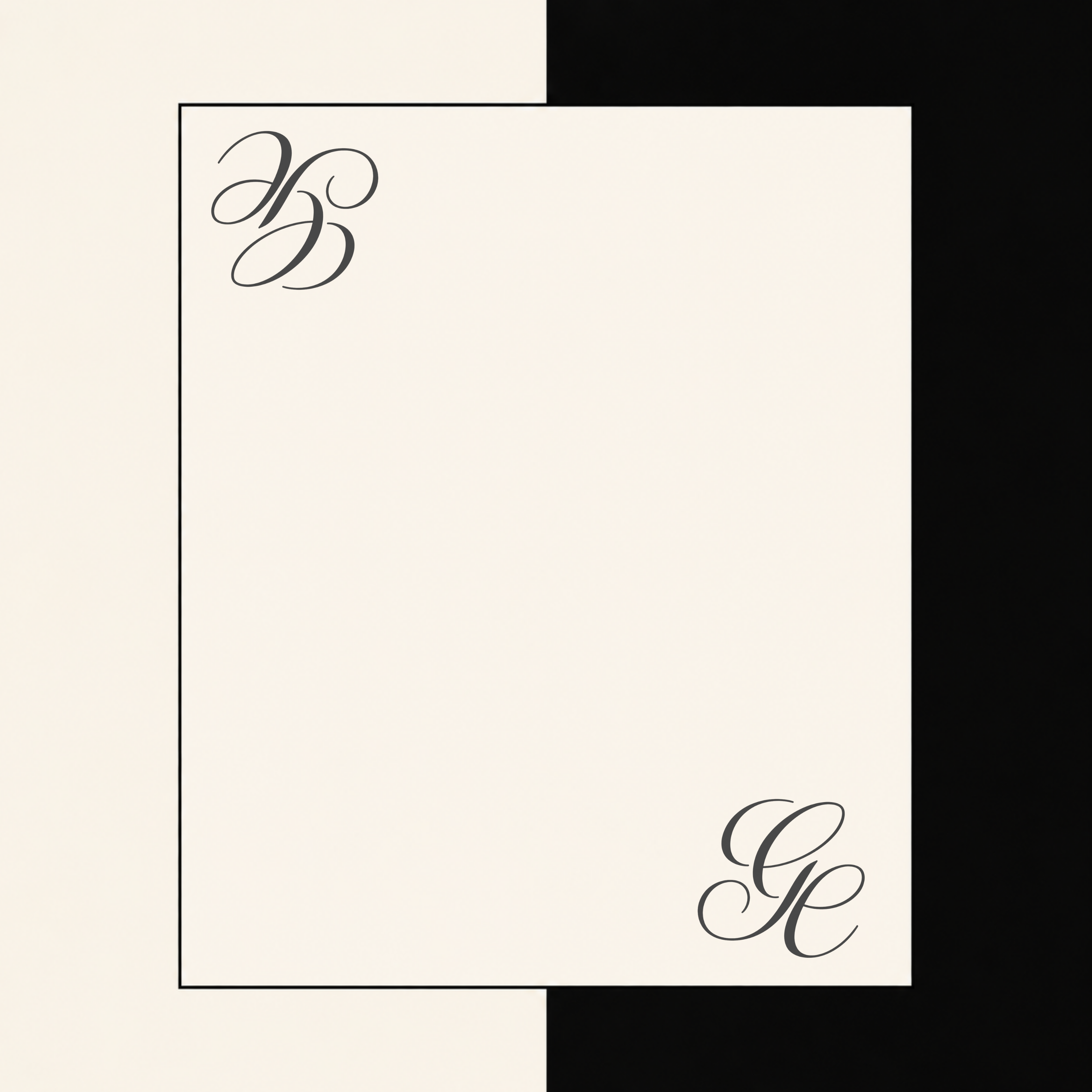 Silk Twill 90 x 90 — Monochrome Frame