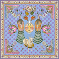 Silk Twill 90 x 90 -Peacock Menagerie