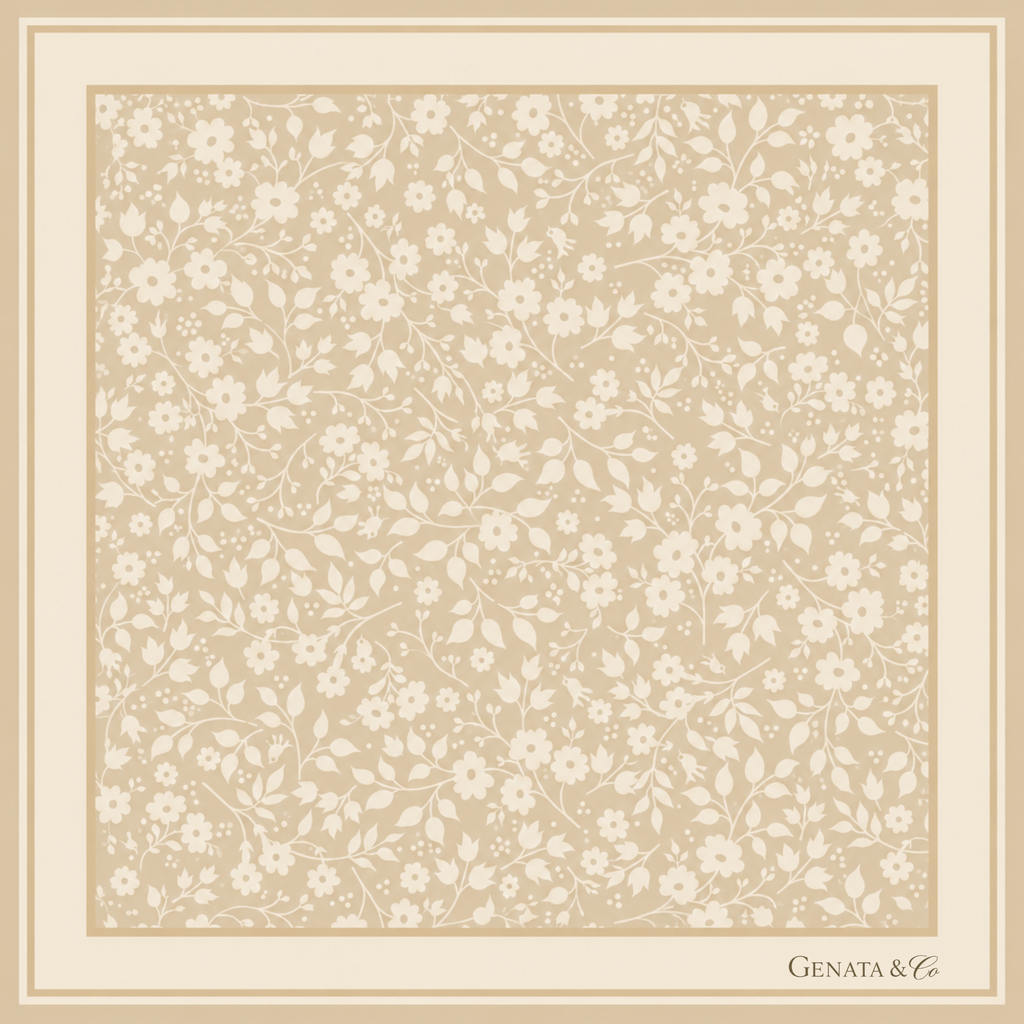 Linen Ditsy Floral 65x65