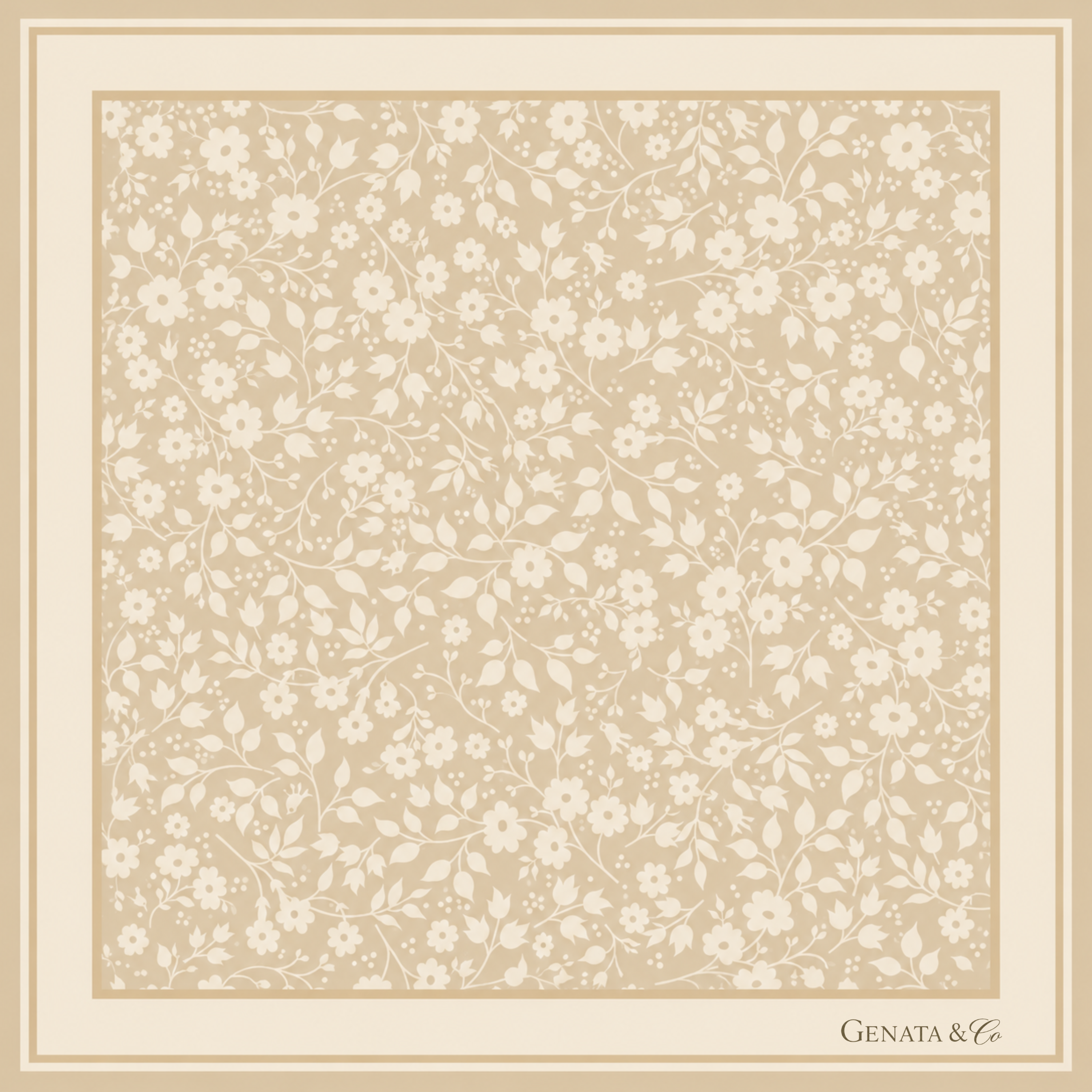 Linen Ditsy Floral 65x65