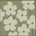 Silk Twill - Sage Bloom - 65x65CM