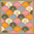 Silk Twill 90 x 90 — Scallop Garden