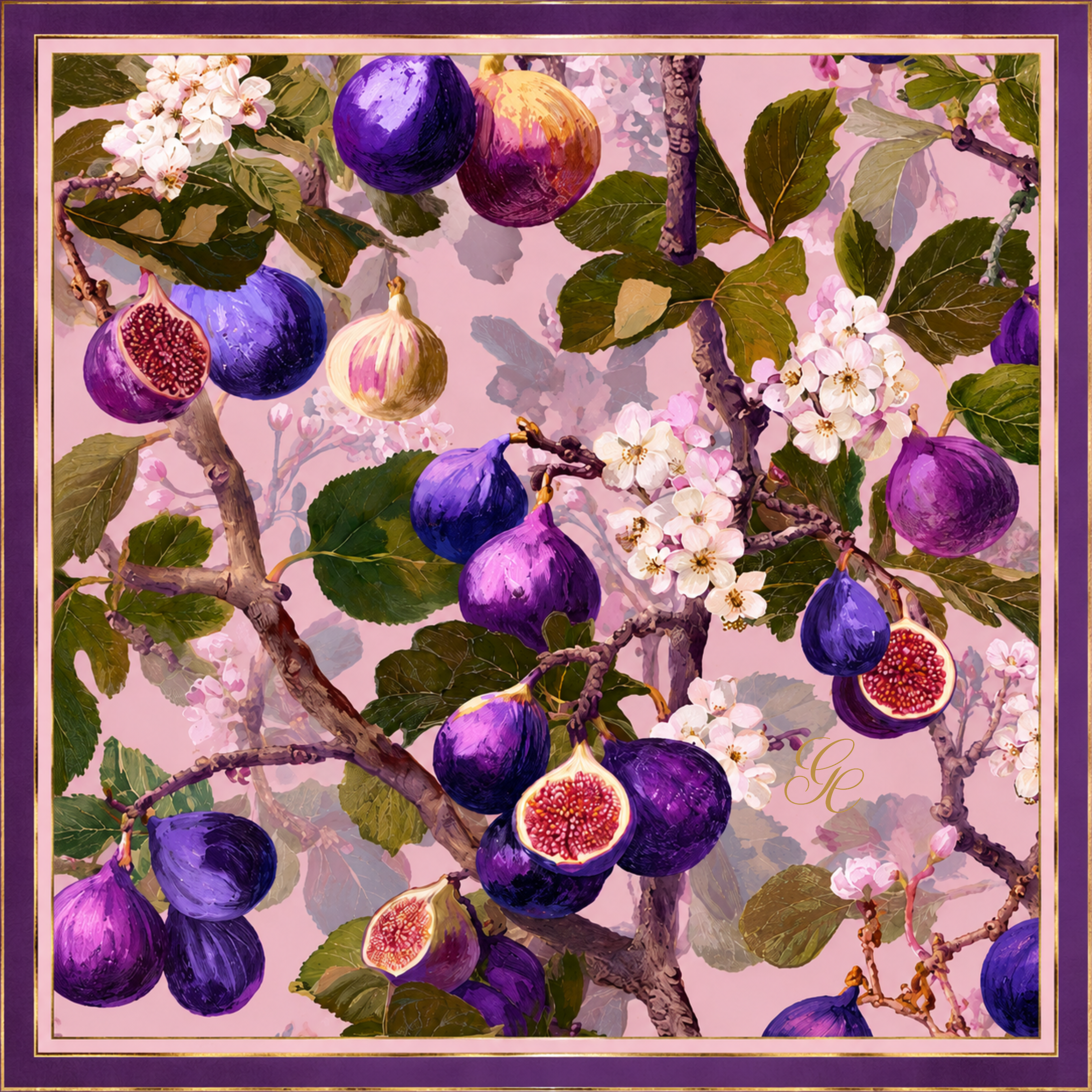 Silk Twill 90 x 90 — Velvet Fig