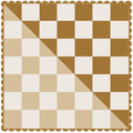 Cotton - Toffee Checker - 65 X 65CM