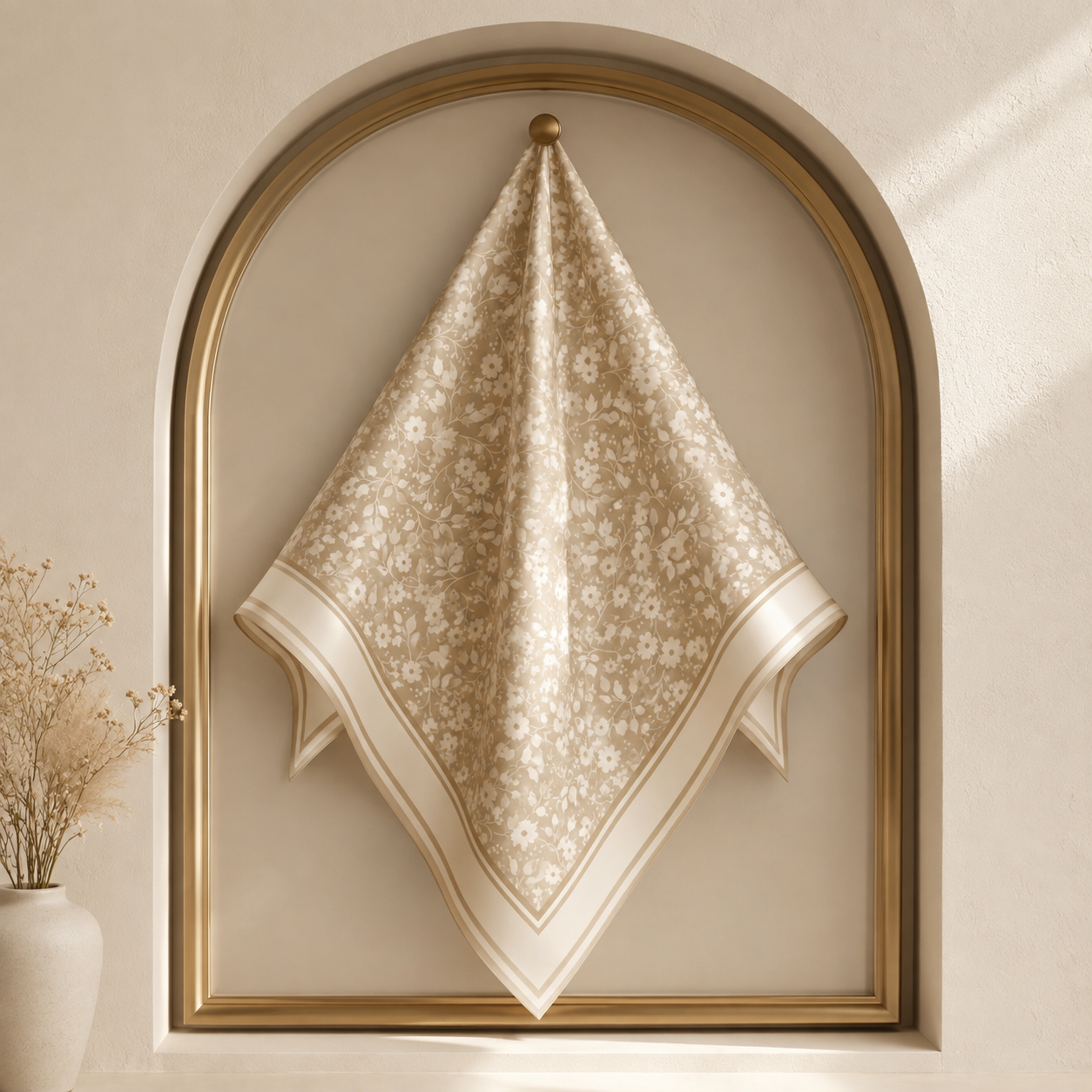 Linen Ditsy Floral 65x65